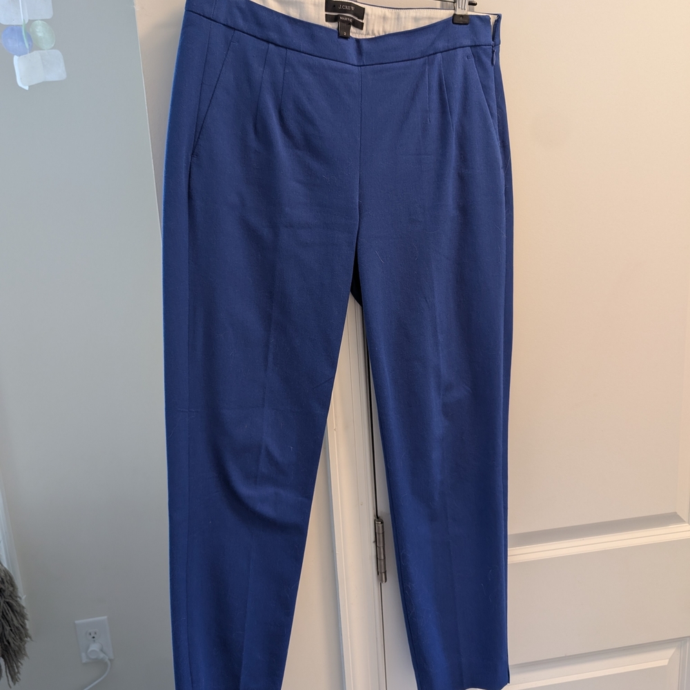 J Crew Martie Skinny Ankle Blue Women's Pants